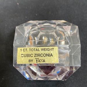 1CT. TOTAL WEIGHT CUBIC ZIRCONIA EARRINGS